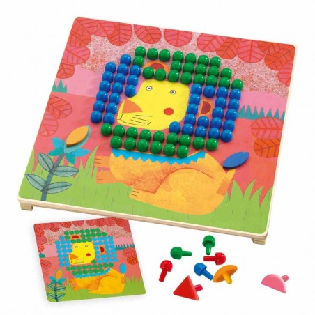 Mozaika edukacyjna Zwierzęta Mosaico Animo - Djeco