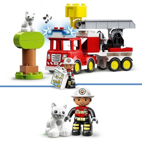 Wóz strażacki 10969 Lego Duplo z syreną i światłem