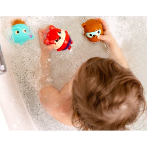 Zestaw 3 sikawki do wody Squish & Splash słonik - B.toys