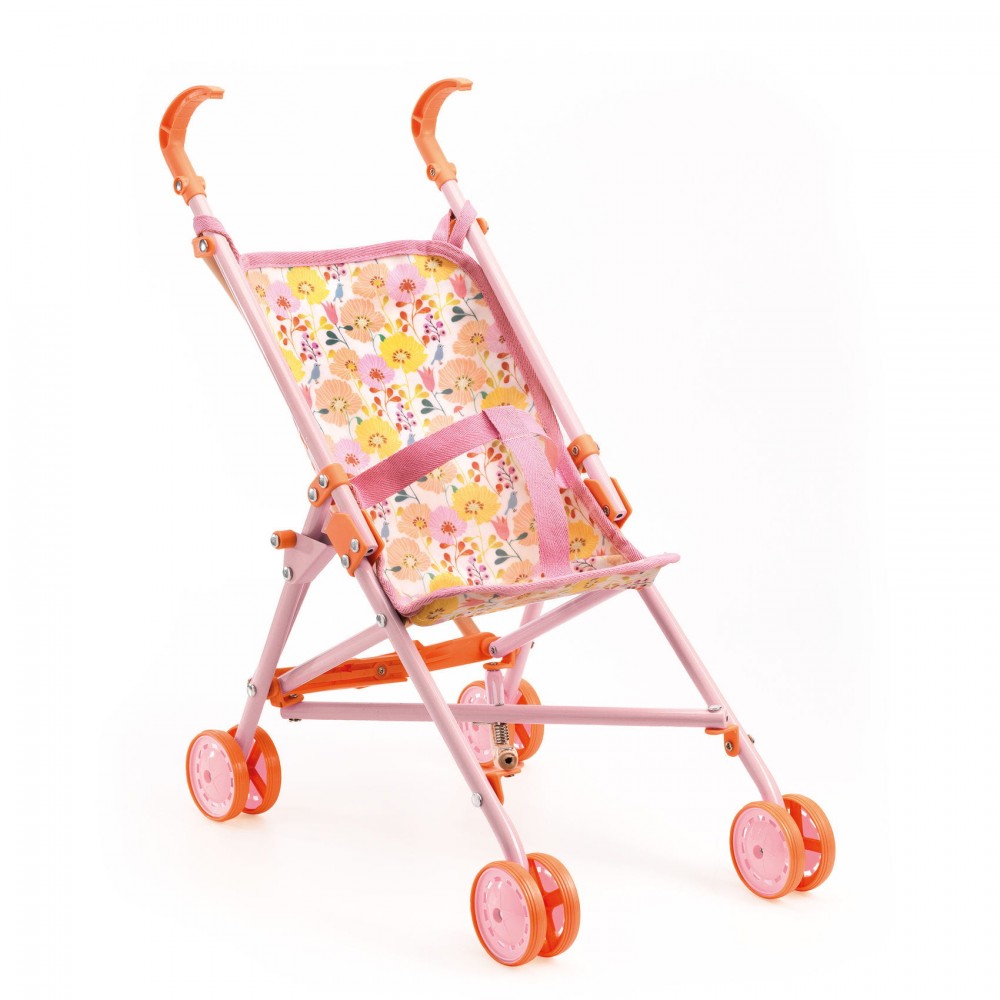 Spacerowy Wózek dla Lalki Kwiaty Pomea - Djeco