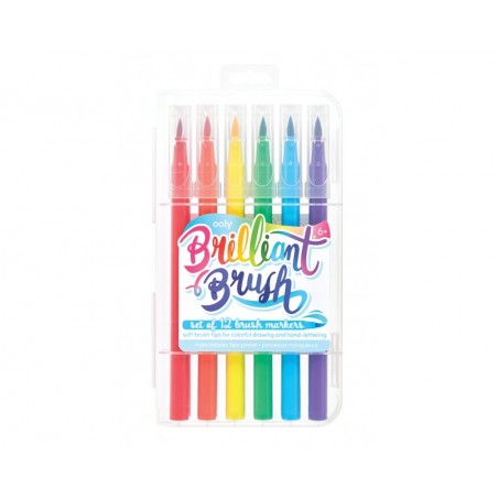 Pędzelkowe Pisaki Brilliant Brush 12 szt. - Ooly