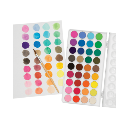 Farby Akwarelowe z Pędzelkiem 36 Kolorów - Ooly