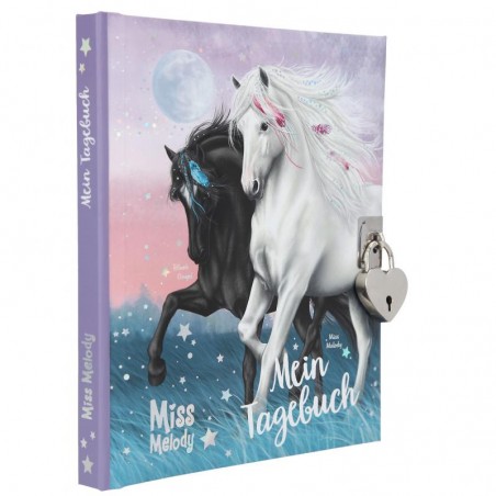 Pamiętnik na Kłódkę z Naklejkami Konie- Miss Melody