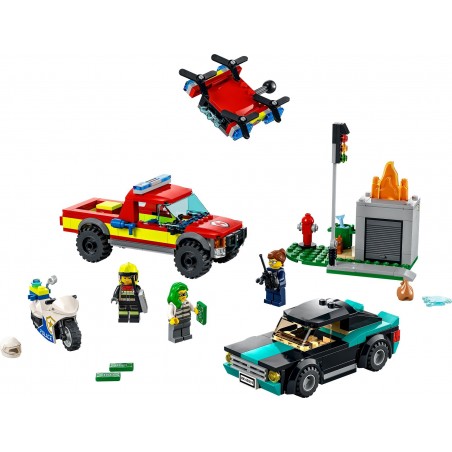 Klocki LEGO 60319 Akcja strażacka i policyjny pościg