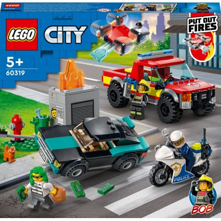 Klocki LEGO 60319 Akcja strażacka i policyjny pościg