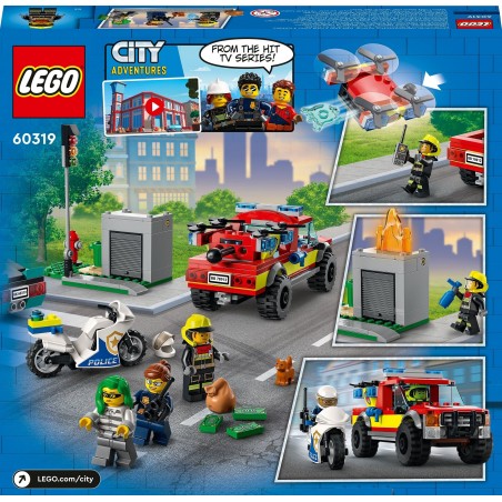 Klocki LEGO 60319 Akcja strażacka i policyjny pościg