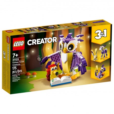 Lego Creator 3 w 1 Fantastyczne leśne stworzenia 31125