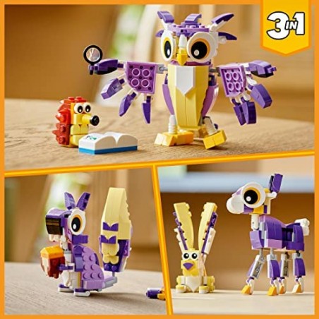 Lego Creator 3 w 1 Fantastyczne leśne stworzenia 31125