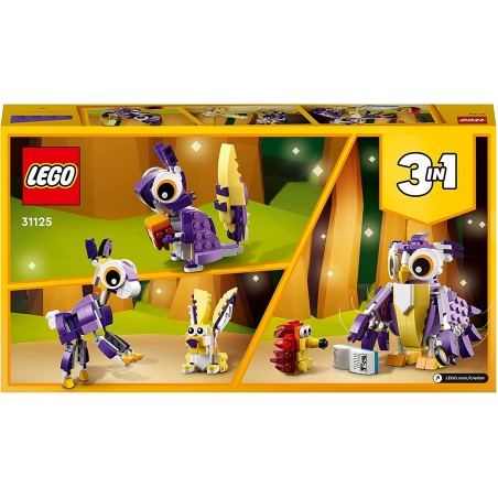 Lego Creator 3 w 1 Fantastyczne leśne stworzenia 31125