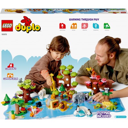 Zestaw Klocków Lego Duplo 10975 Dzikie zwierzęta świata