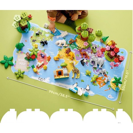 Zestaw Klocków Lego Duplo 10975 Dzikie zwierzęta świata