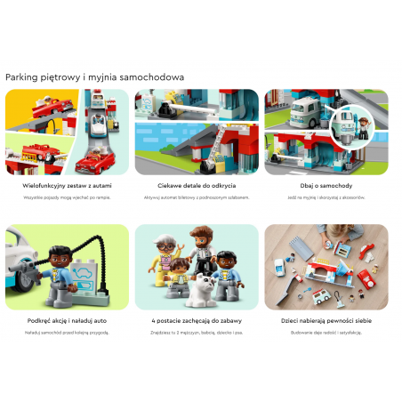 Lego Duplo Parking piętrowy i myjnia samochodowa 10948
