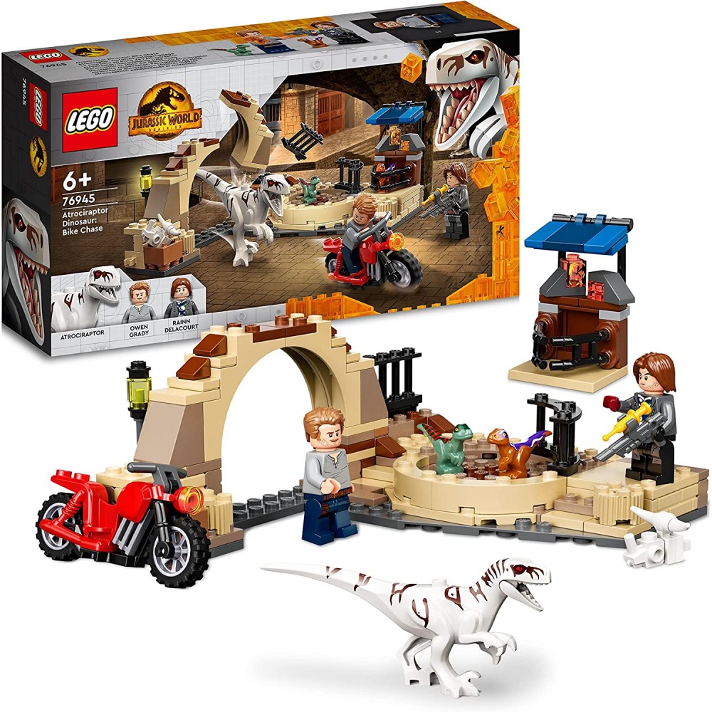Klocki LEGO Jurassic World Atrociraptor: pościg na motocyklu 76945