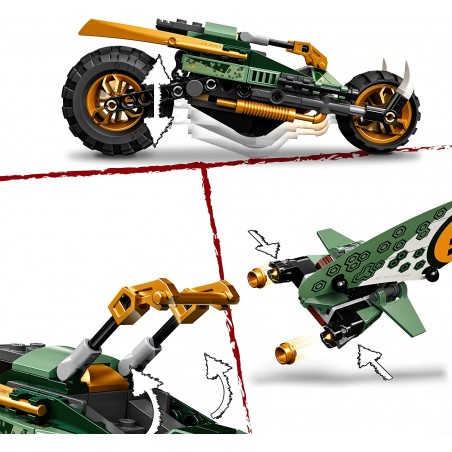 Klocki LEGO Ninjago Dżunglowy chopper Lloyda 71745