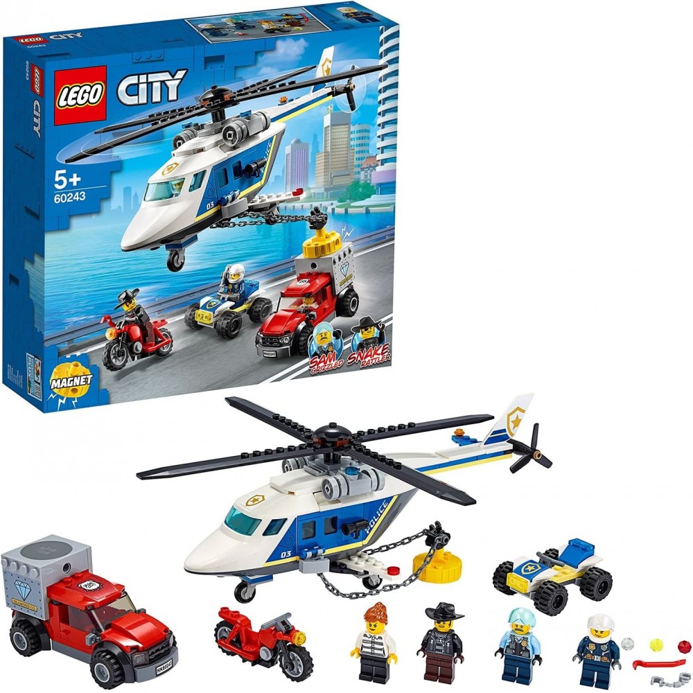 Klocki LEGO Pościg helikopterem policyjnym 60243