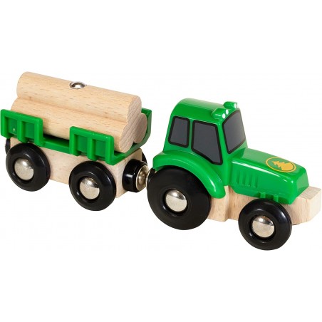 Traktor z Przyczepą i Drewnem 33799 - BRIO World