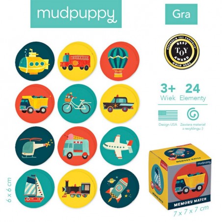 Gra Mini Memory Środki Transportu - Mudpuppy