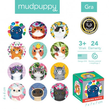 Gra Mini Memory Koty - Mudpuppy