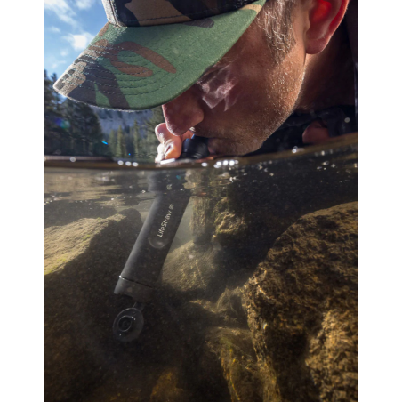 Słomka Życia Turystyczny Filtr do Wody Szary - LifeStraw Peak