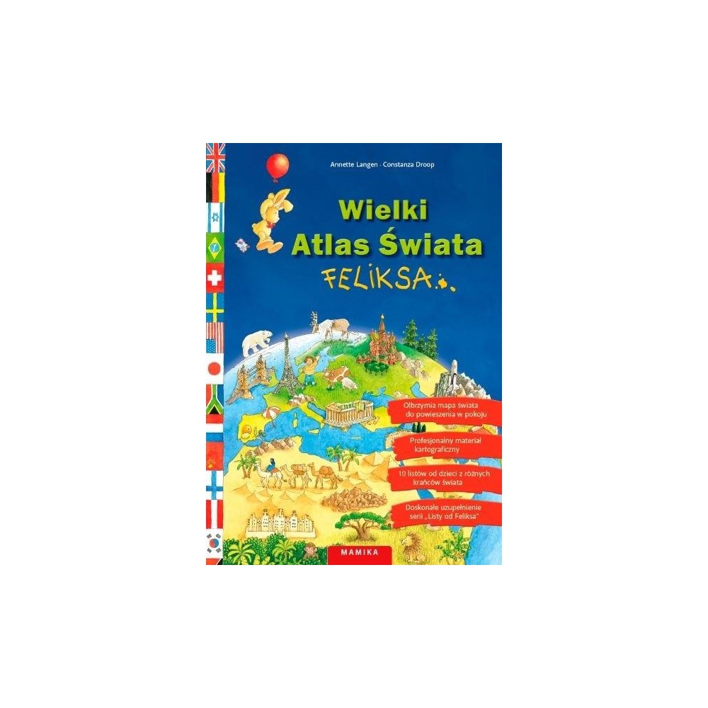 Wielki Atlas Świata Feliksa - Odkrywaj świat, listy i mapa