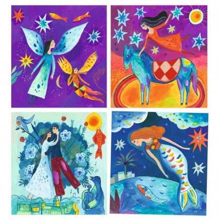 Malowanie Farbami surrealizm Marc Chagall - Djeco