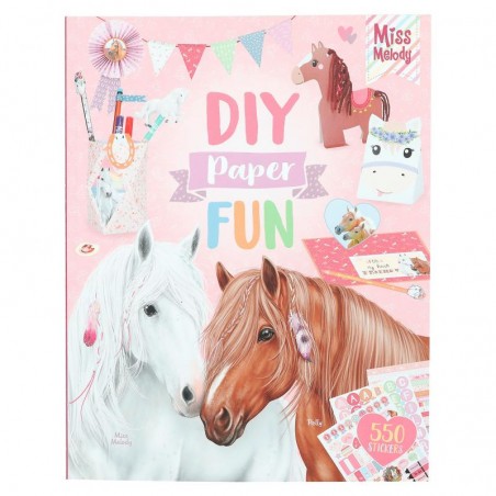 Kreatywny Zeszyt Papierniczy Konie DIY Paper Fun - Miss Melody