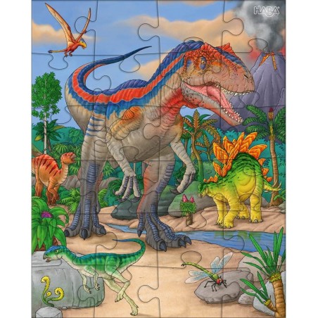 Puzzle Dinozaury 24 el. Obrazki 3w1 - Haba