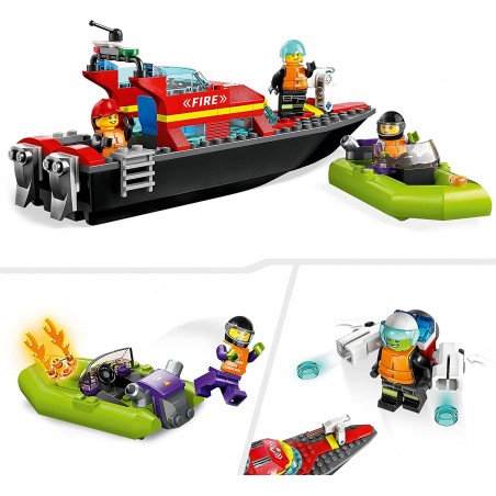 Łódź strażacka Lego City 60373