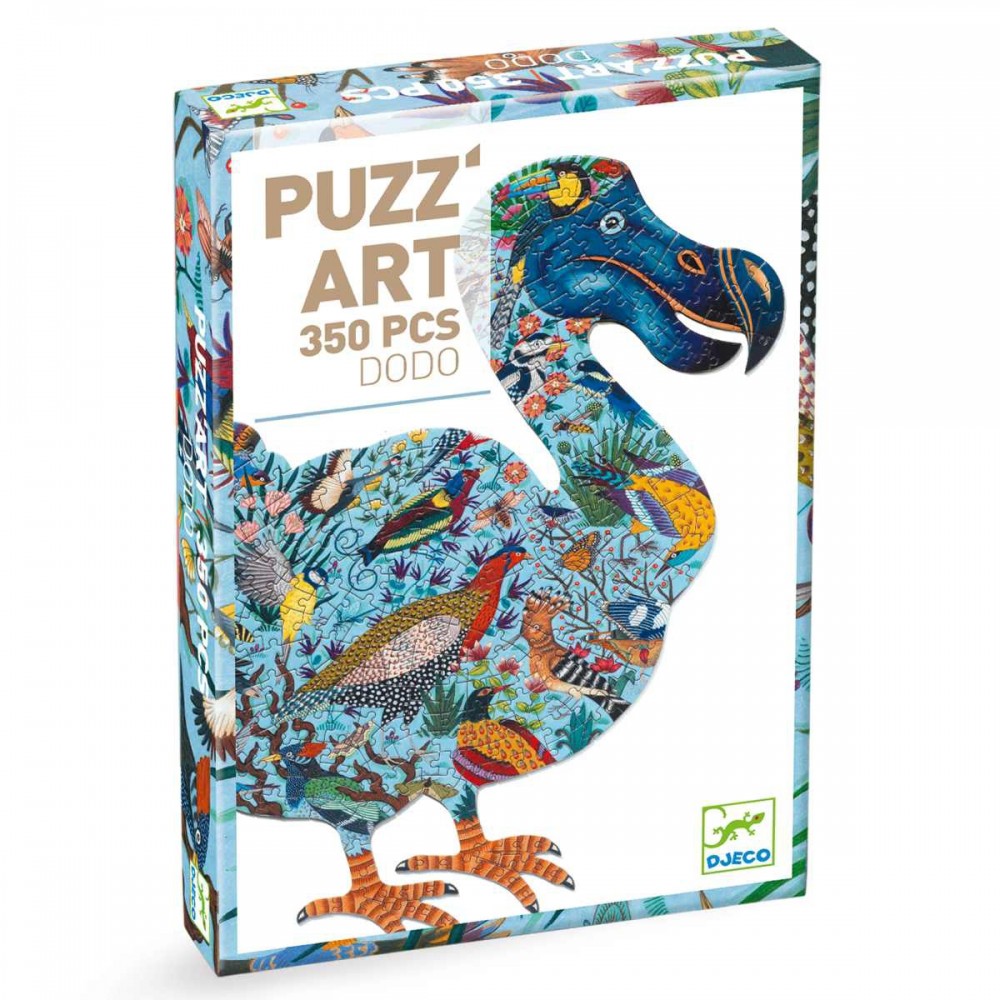 Puzzle artystyczne kształt Ptak 350 el. - Djeco