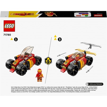 Klocki LEGO Ninjago Samochód Wyścigowy Ninja Kaia EVO 71780
