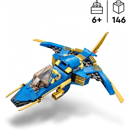 Klocki Lego NINJAGO 71784 Odrzutowiec Ponaddźwiękowy Jay’a EVO