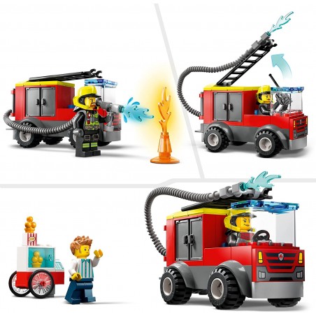 Lego Remiza Strażacka i Wóz Strażacki 60375