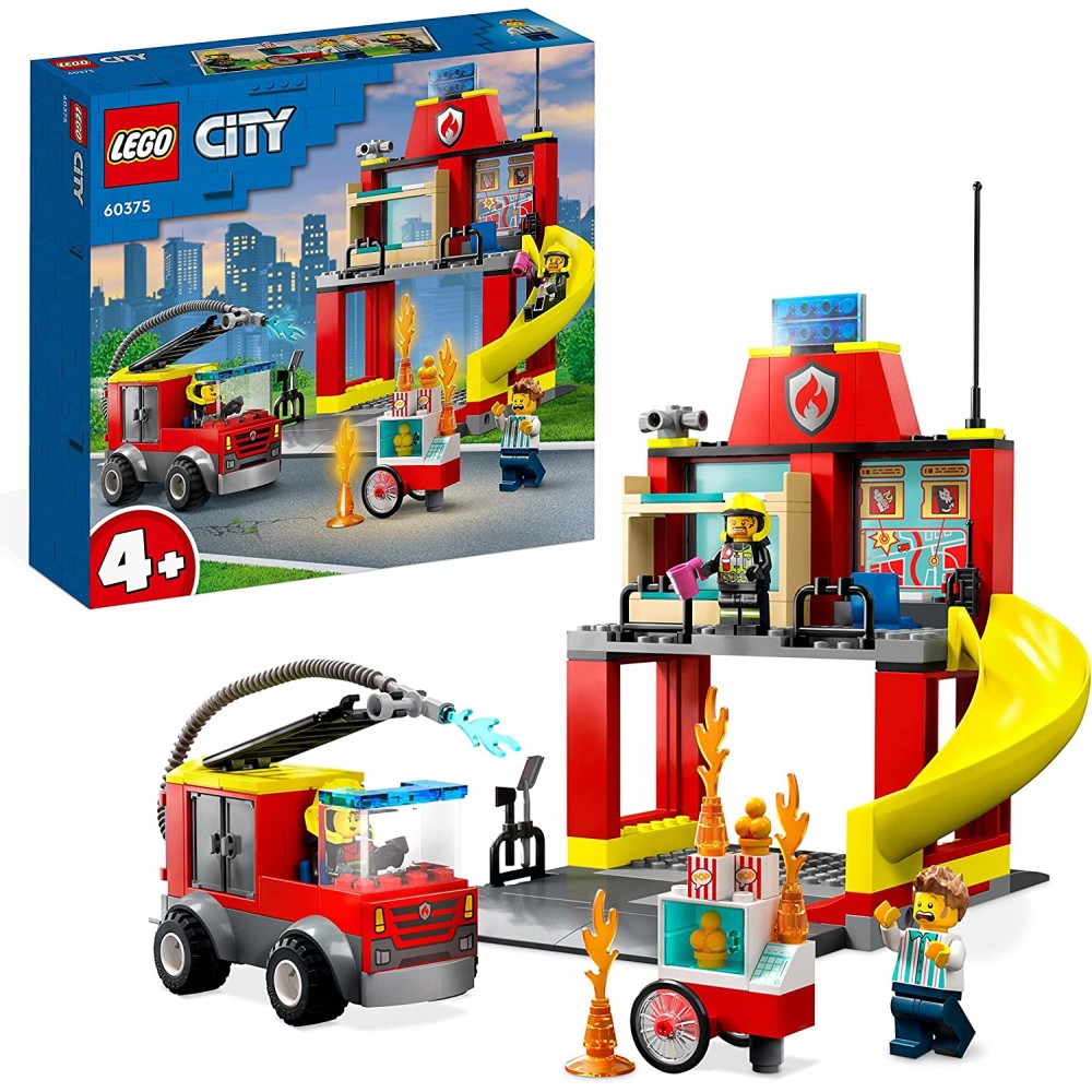 Lego Remiza Strażacka i Wóz Strażacki 60375