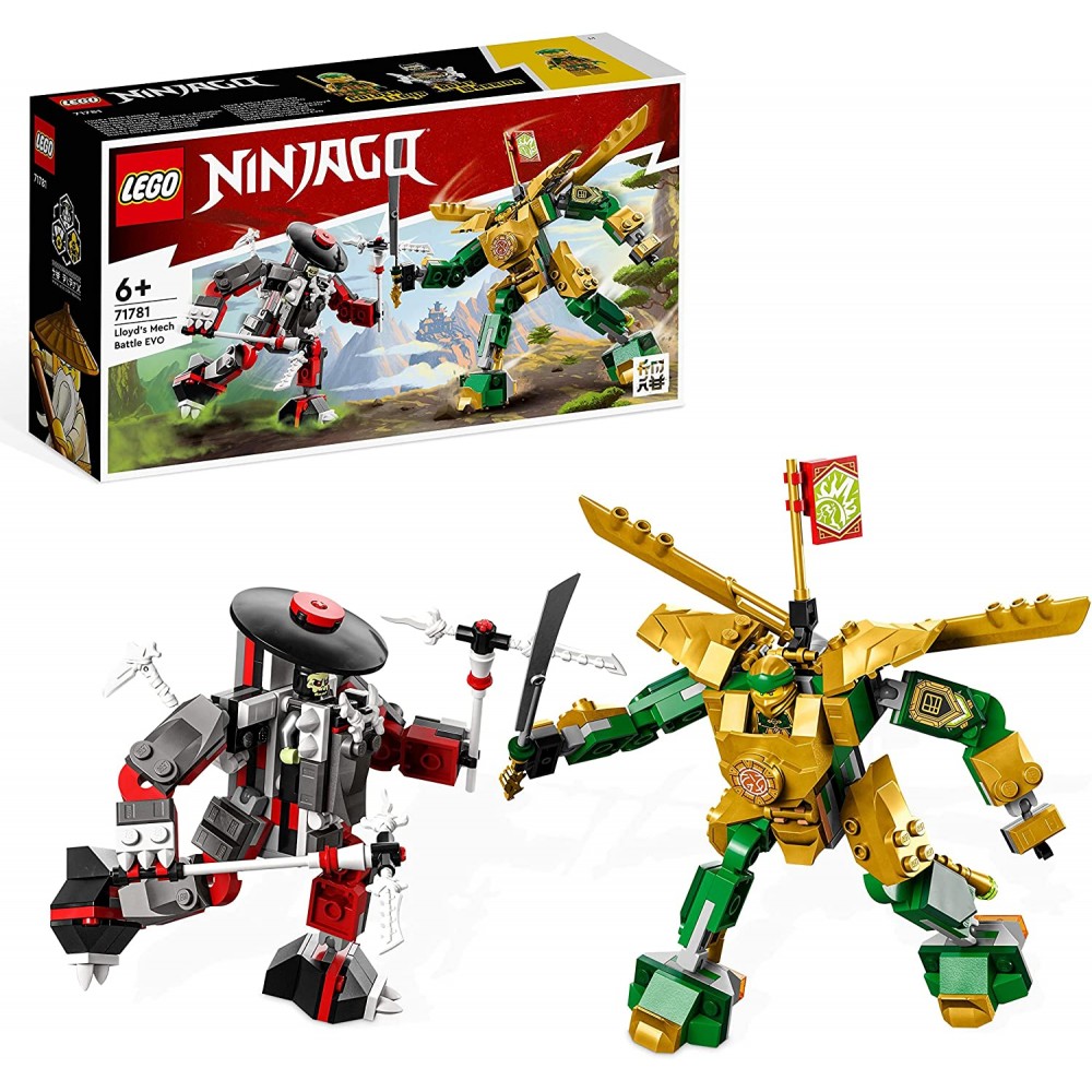 Lego NINJAGO Starcie Lloyda z Mechem EVO 71781