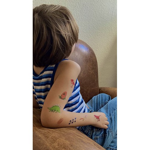 Tatuaże Dziecięce Dinozaury rolka - moses