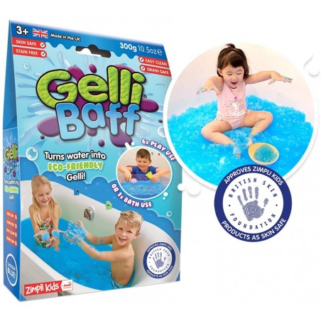 Proszek Zmieniający Wodę w Kąpieli Gelli Baff niebieski - Zimpli Kids