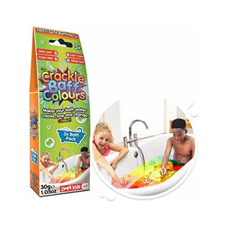 Strzelający proszek do kąpieli Crackle Baff Colours - Zimpli Kids