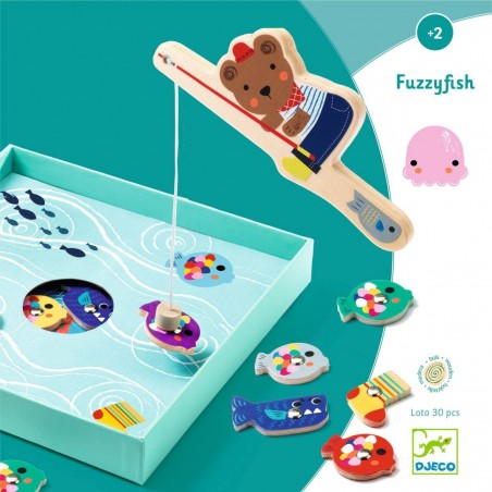 Gra Magnetyczna Łowienie Rybek Fuzzyfish - Djeco