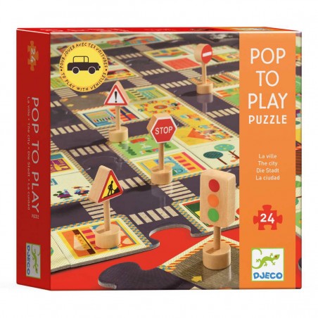 Puzzle Podłogowe Droga Ulice Miasto - Djeco