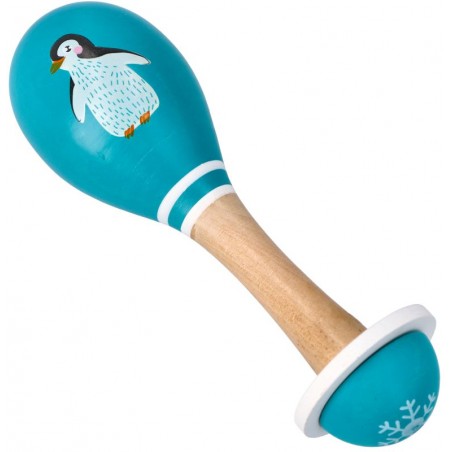 Marakas drewniany Pingwin - Adam Toys