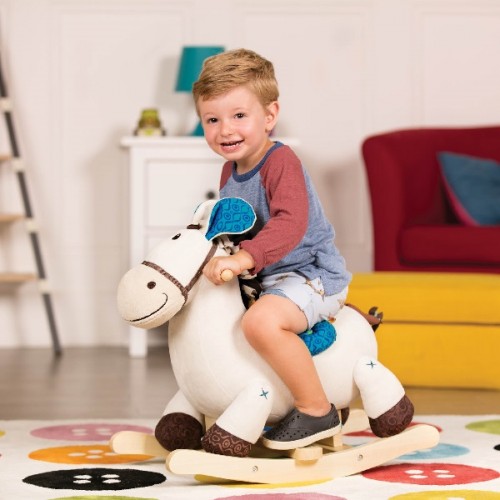 Pluszowy Koń na Biegunach Rodeo Rocker Spotty – b.toys