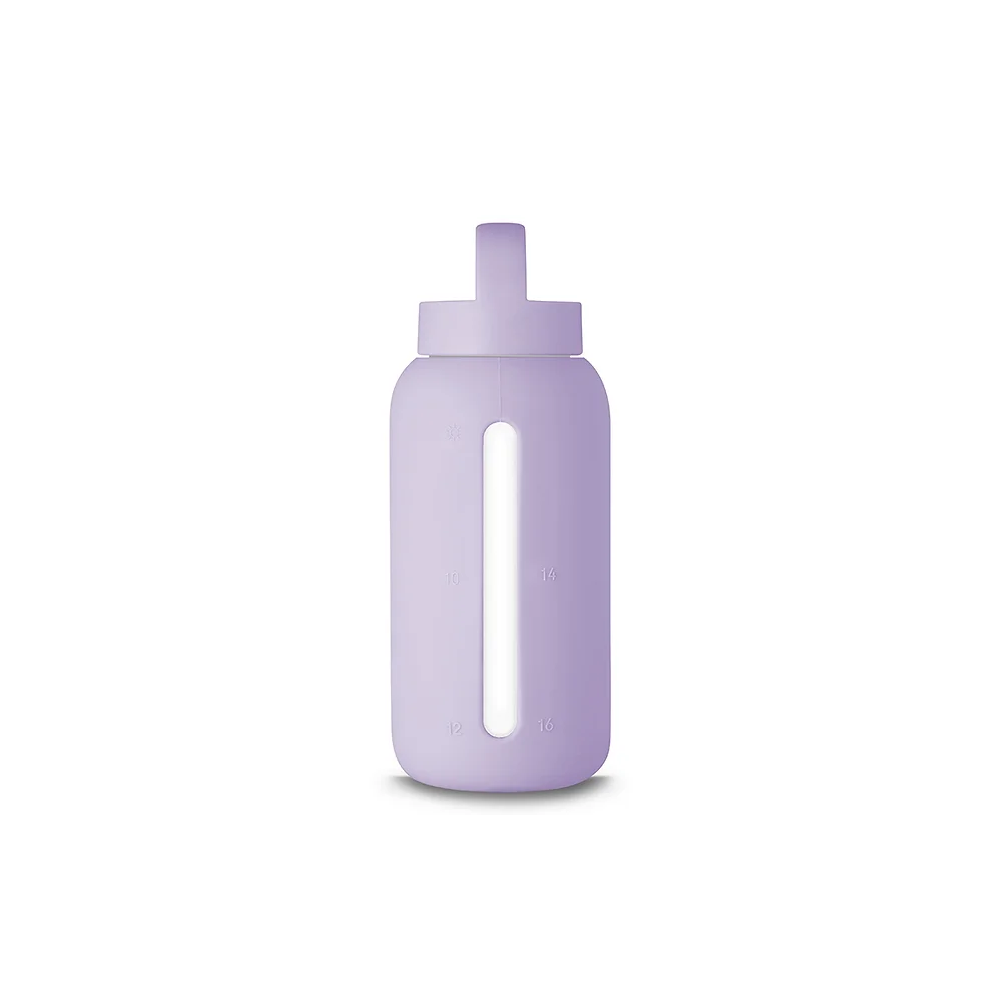 Butelka Motywacyjna do Picia Wody 720 ml ze Pastel Lilac - Muuki