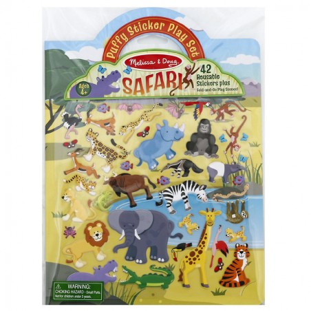 Wypukłe Naklejki Safari - Melissa & Doug