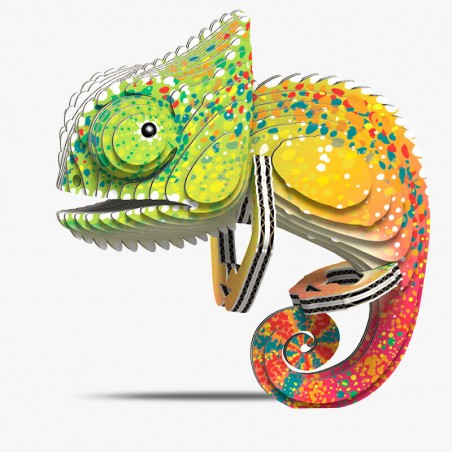 Kameleon Trójwymiarowa Układanka Puzzle 3D - Eugy