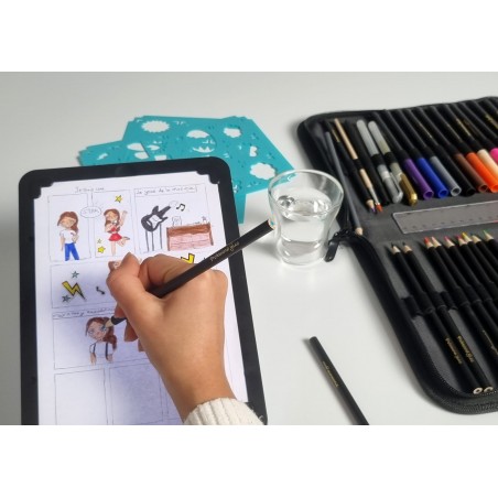 Tablet dla Dzieci do Rysowania Podświetlany 3w1 Buki