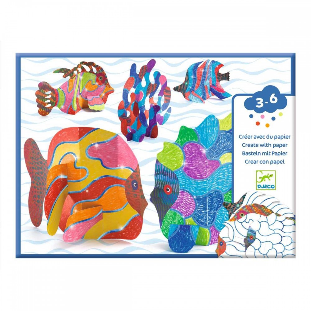 Ryby do Kolorowania 3D - Djeco