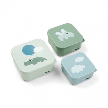 Pudełka 3 Pojemniki na Jedzenie Happy Clouds - Done by Deer