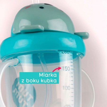 Bidon z Obciążoną Słomką Miś Boris 200 ml - Tum Tum