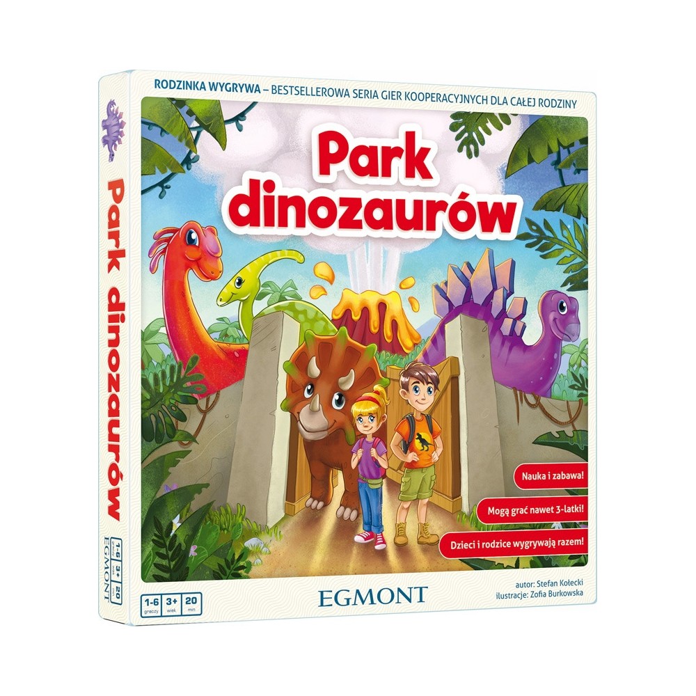 Park dinozaurów Gra Planszowa EGMONT