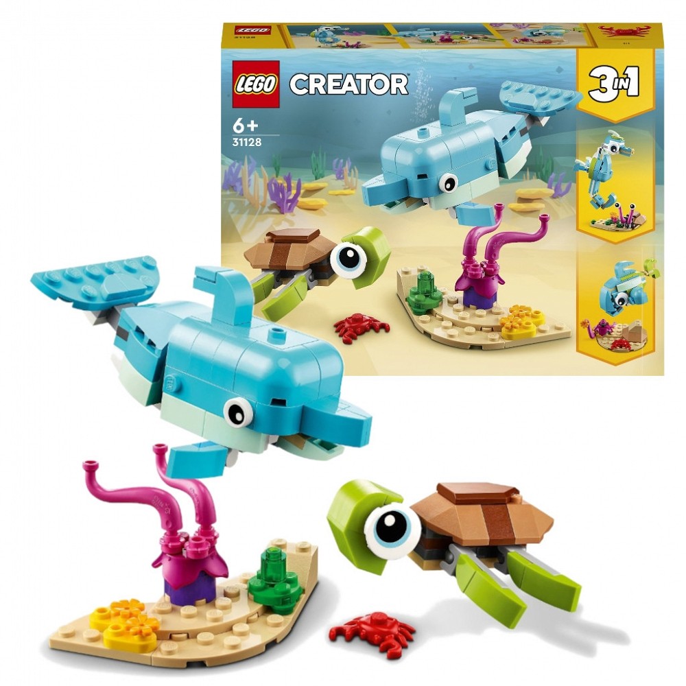 LEGO Creator 3w1 Delfin i żółw  31128